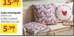 Alcampo Cojín estampado oferta