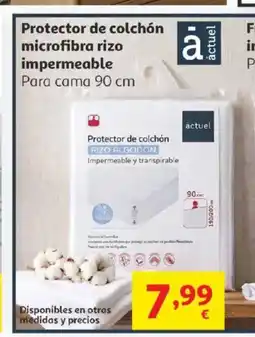 Alcampo Protector de colchón microfibra rizo impermeable oferta