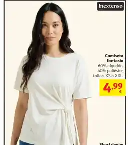 Alcampo INEXTENSO Camiseta fantasía oferta