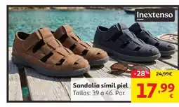 Alcampo INEXTENSO Sandalia símil piel oferta