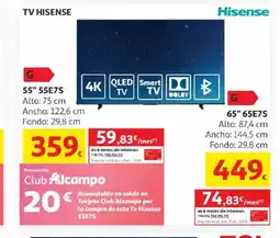 Alcampo HISENSE 55" 55E7S oferta