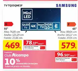 Alcampo SAMSUNG TV TQ55QNE1F oferta
