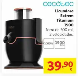 Alcampo CECOTEC Licuadora Extrem Titanium 1900 oferta