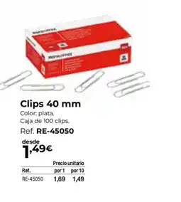 Staples Kalamazoo Clips 40 mm oferta