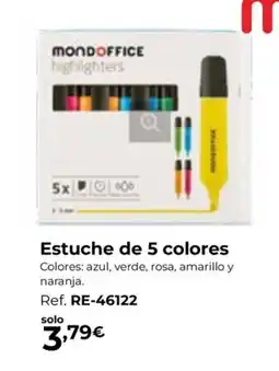 Staples Kalamazoo Estuche de 5 colores oferta