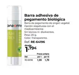 Staples Kalamazoo Barra adhesiva de pegamento biológica oferta