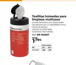 Staples Kalamazoo Toallitas húmedas para limpieza multiusos oferta