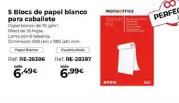Staples Kalamazoo 5 Blocs de papel blanco para caballete oferta