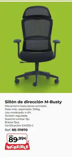 Staples Kalamazoo Sillón de dirección M-Busty oferta
