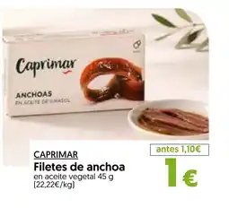 Hiper Usera CAPRIMAR Filetes de anchoa en aceite vegetal oferta