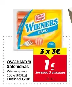 Hiper Usera OSCAR MAYER Salchichas oferta