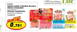 Hiper Usera ELPOZO Jamón cocido o fiambre de pavo clásico o braseado oferta