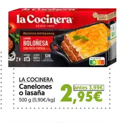 Hiper Usera LA COCINERA Canelones o lasaña oferta