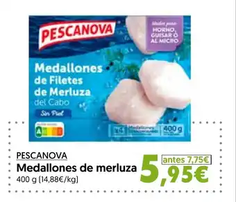 Hiper Usera PESCANOVA Medallones de merluza oferta