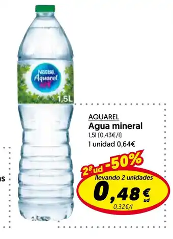 Hiper Usera AQUAREL Agua mineral oferta
