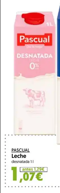 Hiper Usera PASCUAL Leche oferta