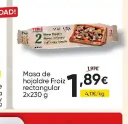 FROIZ FROIZ Masa de hojaldre rectangular oferta