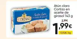 FROIZ CORTIZO Atún claro en aceite de girasol oferta