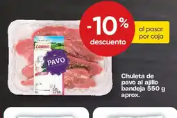 FROIZ Chuleta de pavo al ajillo bandeja oferta