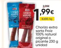 FROIZ Chorizo extra sarta Froiz 100% natural original o picante oferta