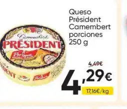 FROIZ PRESIDENT Queso Camembert porciones oferta