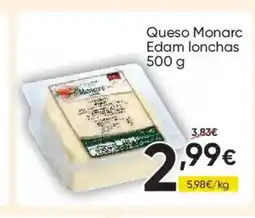 FROIZ Queso Monarc Edam lonchas oferta
