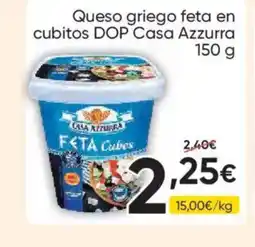 FROIZ CASA AZZURRA Queso griego feta en cubitos DOP oferta