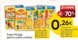 FROIZ MAGGI Sopa gama sobra oferta