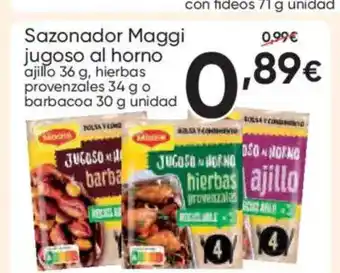 FROIZ MAGGI Sazonador jugoso al horno oferta