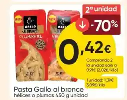 FROIZ GALLO Pasta al bronce oferta