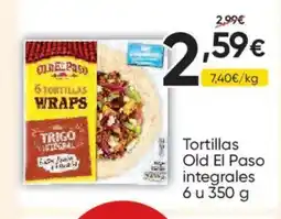FROIZ OLD EL PASO Tortillas integrales oferta