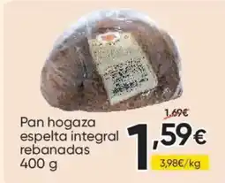 FROIZ Pan hogaza espelta integral rebanadas oferta