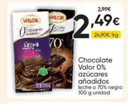 FROIZ VALOR Chocolate 0% azúcares añadidos oferta