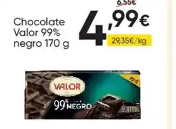 FROIZ VALOR Chocolate 99% negro oferta
