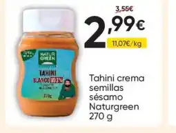 FROIZ NATURGREEN Tahini crema semillas sésamo oferta