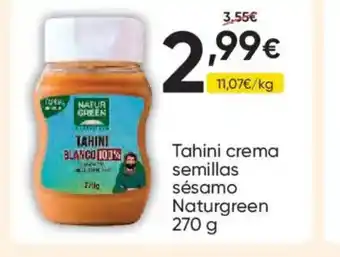 FROIZ NATURGREEN Tahini crema semillas sésamo oferta