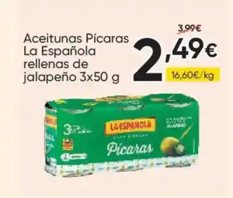FROIZ LA ESPAÑOLA Aceitunas Pícaras rellenas de jalapeño oferta