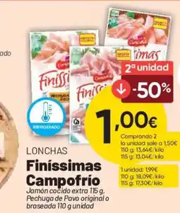 FROIZ CAMPOFRIO Lonchas finíssimas oferta