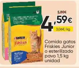 FROIZ Comida gatos Friskies Junior o esterilizado pavo oferta