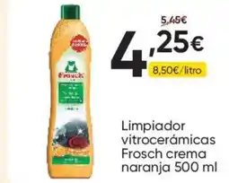 FROIZ FROSCH Limpiador vitrocerámicas crema naranja oferta