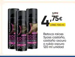 FROIZ Retoca raíces Syoss castaño, castaño oscuro o rubio oscuro oferta