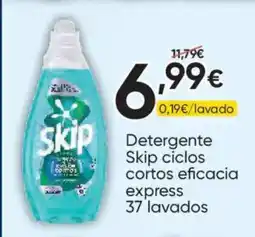 FROIZ SKIP Detergente Ciclos cortos eficacia express 37 lavados oferta