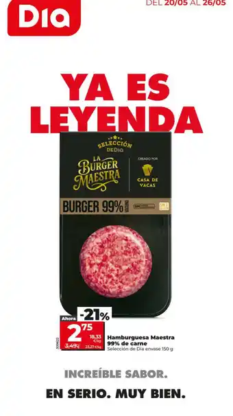 SELECCIÓN DE DIA Hamburguesa Maestra