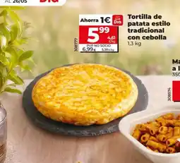 Maxi Dia Tortilla de patata estilo tradicional con cebolla oferta