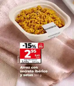 Maxi Dia Arroz con secreto ibérico y setas oferta