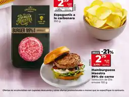 Maxi Dia SELECCIÓN DE DIA Hamburguesa Maestra 99% de carne oferta