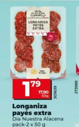Maxi Dia DIA NUESTRA ALACENA Longaniza payés extra oferta