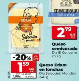 Maxi Dia DIA SELECCIÓN MUNDIAL Queso semicurado en lonchas oferta