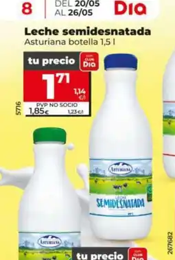 Maxi Dia ASTURIANA Leche semidesnatada oferta