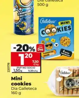 Maxi Dia DIA GALLETECA Mini cookies oferta